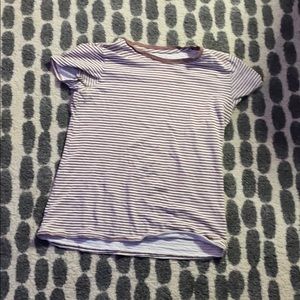 Maroon and white shirt